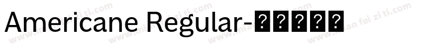 Americane Regular字体转换